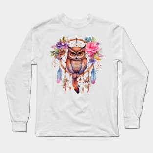 Native American Owl Long Sleeve T-Shirt